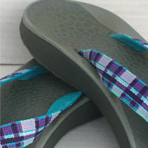 Chaco Flip Flop Rubber Sandals Reversiflip Interchangeable Upper Straps 9 - Picture 5 of 8